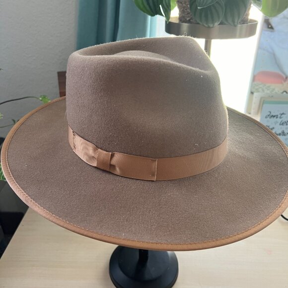 Gigi Pip Monroe Hat in Brown Size M/L 59 EUC - Picture 4 of 6